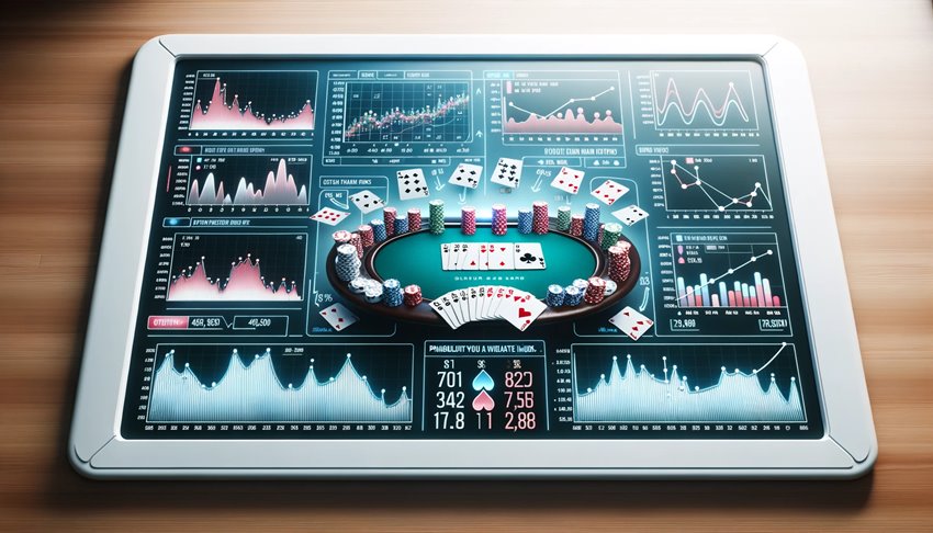 An application showing poker statistics